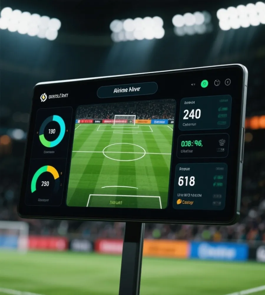 即时比赛数据与赔率界面示意