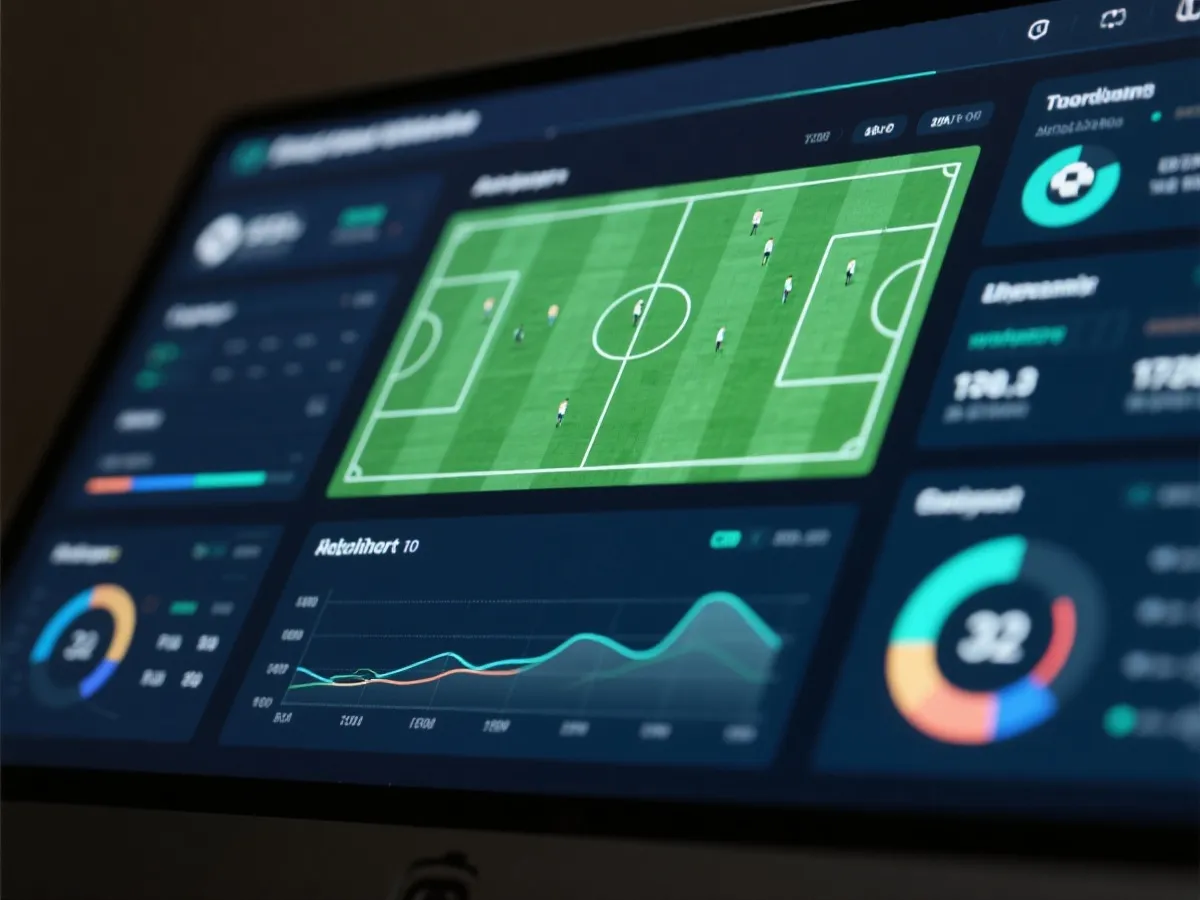 足球數據與賠率介面示意圖